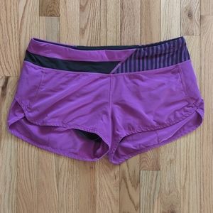 Lululemon speed up shorts, size 10